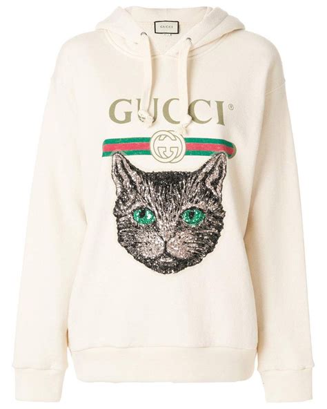 gucci cat face hoodie|Gucci tank top women.